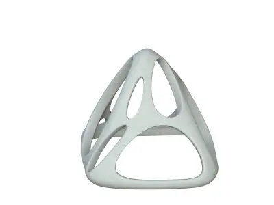 SciFi Cube Object No 58391 Low Poly Shape Low-poly 3D model