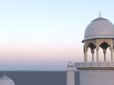 Taj Mahal 3D model 5