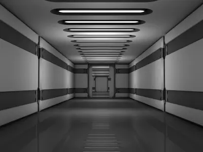 Sci Fi Corridor 3D model
