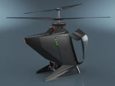  Urban Air Mobility Vehicle Rigged 