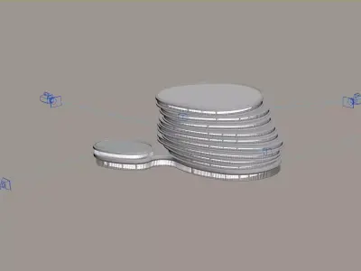 Office Building Archviz 3D model  3D model
