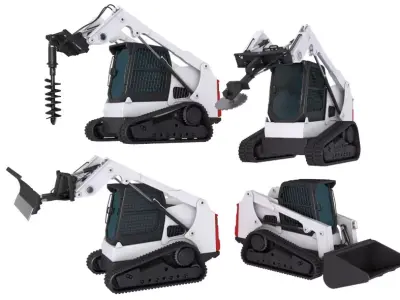 Compact Tracked Loaders 3D model