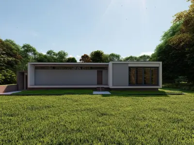 Casa Scene-villa-modern house 3D model