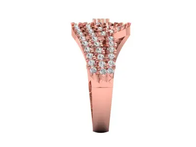 Solitaire Wedding Engagement Women Rings Infinite Ring 3D print model