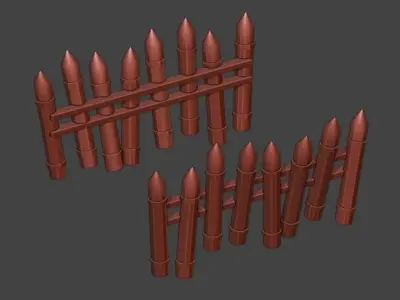  Medieval action RPG environment set Low-poly 3D model