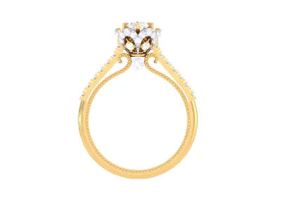 Women Ring  Render 3dm STL OBJ FBX Details 3D print model 309