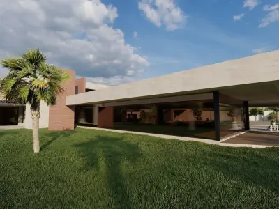 Casa Scene-villa-modern house 3D model 79