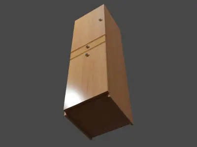 Bathroom Cabinet 1 Low-poly 3D model