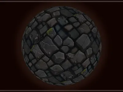 Dungeon Floor and Stone Road -20 TEXTURES -Handpainted PACK 2-- Texture