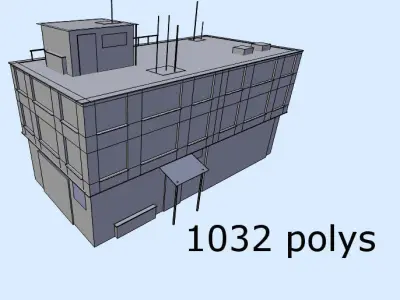 city building 3 Low-poly 3D model