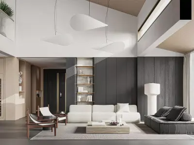villa 3D model for Corona render  3D model