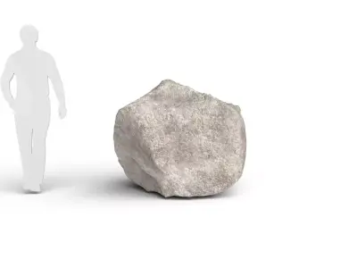 Rock M06A Low-poly 3D model