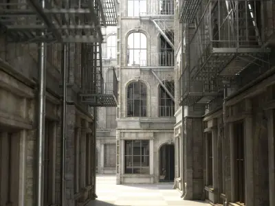 1800s building A 3D model