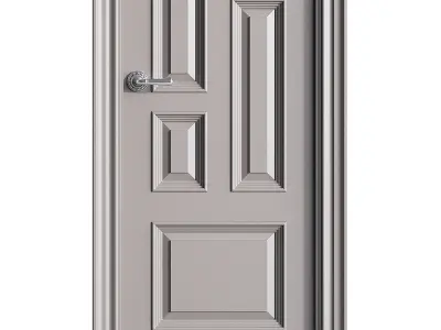 Modern entrance door 59 3D model