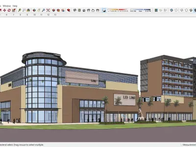 Sketchup Shopping Center G10 3D model
