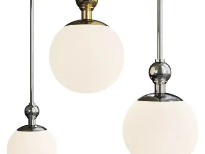 Daphne Globe Pendant Light Low-poly 3D model