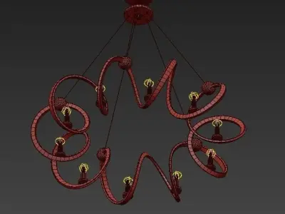 Ringmaster Chandelier 3D model