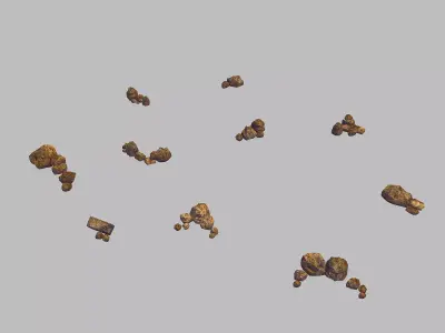 Broken - Stone 03 3D model