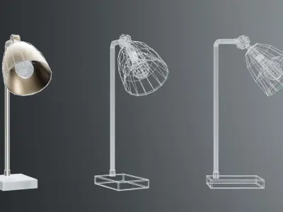 modern desk lamp Low-poly 3D model purchase