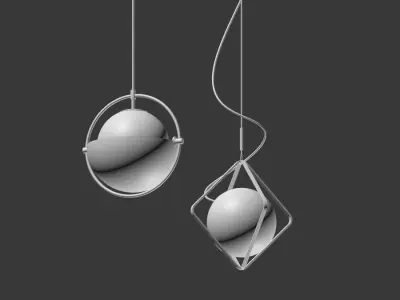Pendant Light Collection 3D model