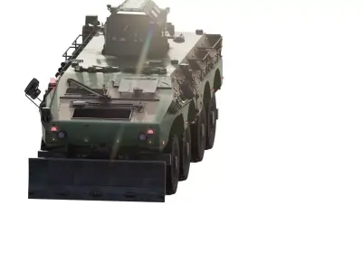 8x8 all terrain anti mine vehicle 3D model