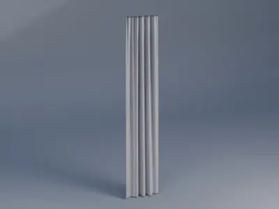 Curtains Low-poly 3D model shop