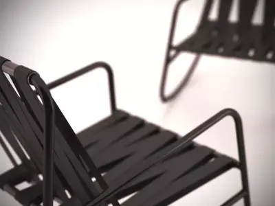 Dozequinze Rocking Chair 3D model