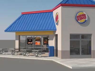 Burger King Restaurant 3D model