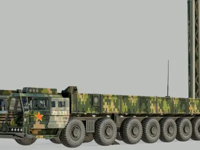  Dongfeng DF-61 Rigged Mobile Intercontinental Ballistic Missile PBR 