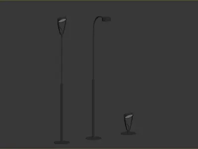 Hisle Luxpicket Outdoor Lamps 3D model