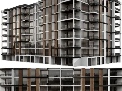 RESIDENTIAL BUILDING NO80 A 3D model