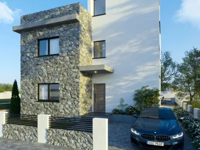 Exterior Scene Villa Model  3D model