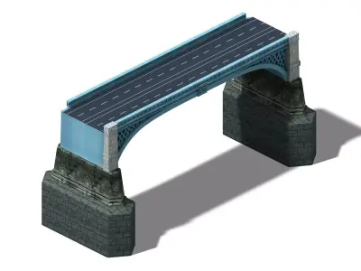 Future World - Bridge Pier 01 3D model