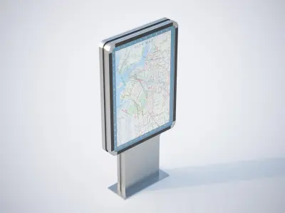 Information board 3D model