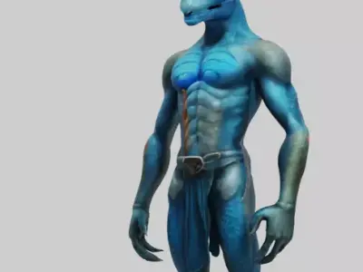 DRAGON WARRIOR CREATURE 3D model