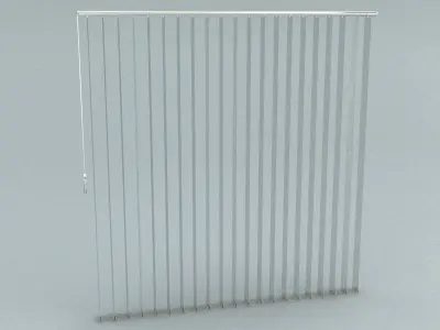 laos Vertical Blinds Low-poly 3D model