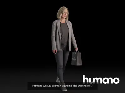 Humano 5-Pack - PEOPLE - DIVERSE - STREET - 5x 3D models 04C