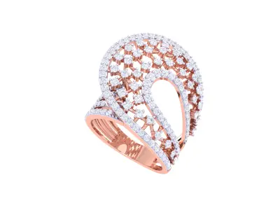 Women Ring  Render 3dm STL OBJ FBX Details 3D print model 147