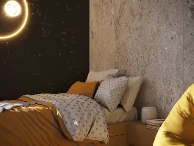 Bedroon Set Interior 3D model