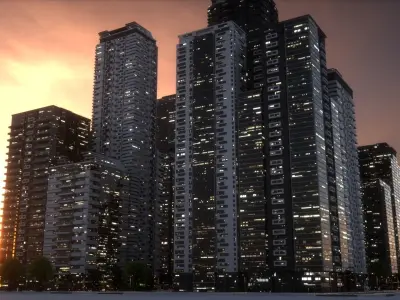 City Block Type B06 3D model