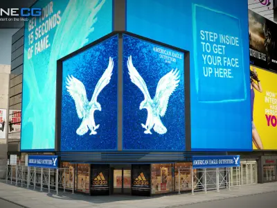 NYC Buildings Pack Low-poly 3D model