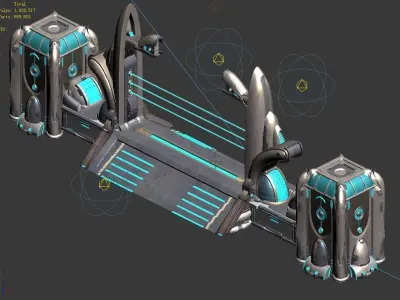 Space Station - City Gate 01 3D model
