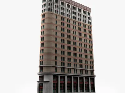 Beaver Building Low-poly 3D model