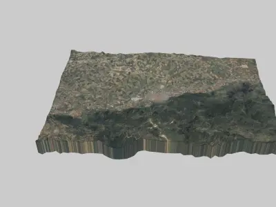 Cordoba City Low-poly 3D model