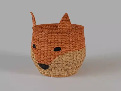 Fox Floor Bin 3D model