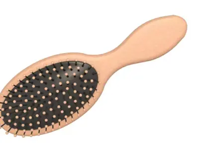 Hair Brushes Collection 3D model