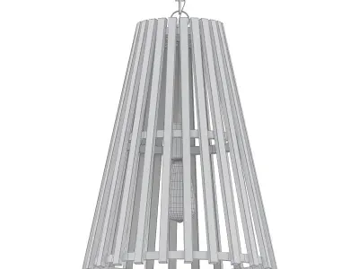 Orchard wooden pendant light 3D model