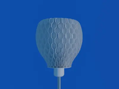 Lampshade  NATURE HEX  table or pendant lamp - E27 mount 3Dprint 3D print model