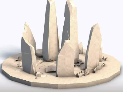 Low Poly Stones Vol5 3D model