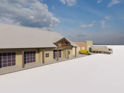 Warehouse-Warehouse Building 3D model